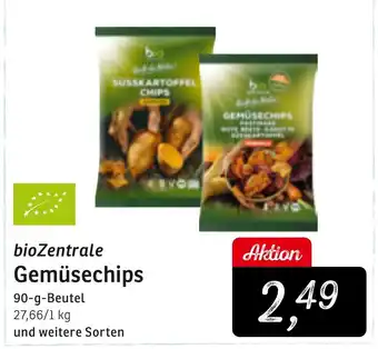 KONSUM bioZentrale Gemüsechips Angebot