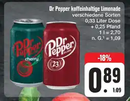 E-Center Dr pepper dr pepper koffeinhaltige limonade Angebot