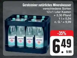 E-Center Gerolsteiner natürliches mineralwasser Angebot