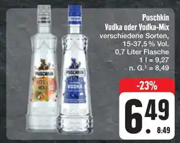 E-Center Puschkin vodka oder vodka-mix Angebot