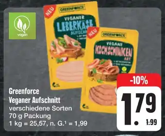 E-Center Greenforce veganer aufschnitt Angebot