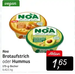 KONSUM Noa Brotaufstrich oder Hummus Angebot