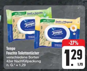 E-Center Tempo feuchte toilettentücher Angebot