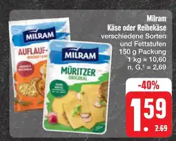 E-Center Milram käse oder reibekäse Angebot