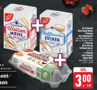 E-Center Gut & günstig weizen mehl oder raffinade zucker Angebot