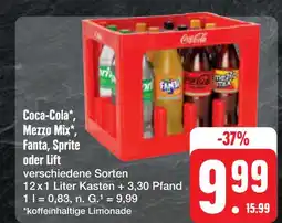 E-Center Coca-cola coca-cola oder mezzo mix oder fanta oder sprite oder lift Angebot