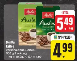 E-Center Melitta kaffee Angebot