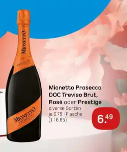 boni Center Mionetto prosecco doc treviso brut, rosé oder prestige Angebot