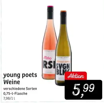 KONSUM young poets Weine Angebot