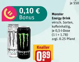 akzenta Monster energy drink Angebot