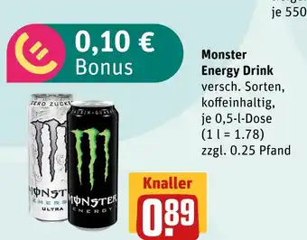 akzenta Monster energy drink Angebot