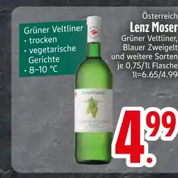 Edeka Lenz moser grüner veltliner oder blauer zweigelt Angebot