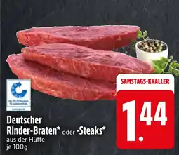 Edeka Deutscher rinder-braten oder steaks Angebot