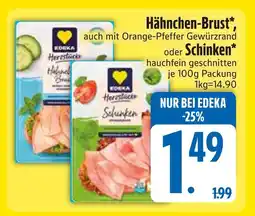 Edeka Edeka hähnchen-brust, schinken Angebot