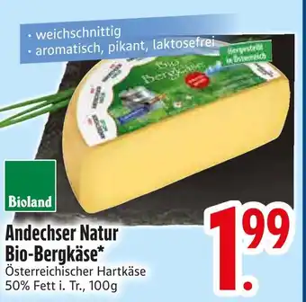 Edeka Bioland andechser natur bio-bergkäse Angebot