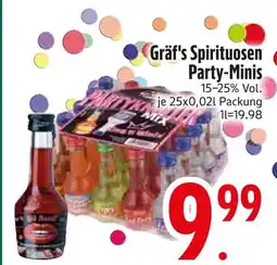 Edeka Gräf's spirituosen party-minis Angebot