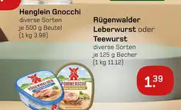 boni Center Rügenwalder leberwurst oder teewurst Angebot