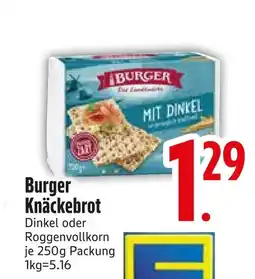 Edeka Burger knäckebrot Angebot