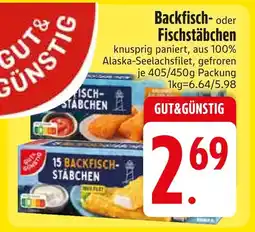 Edeka Gut&günstig backfisch- oder fischstäbchen Angebot