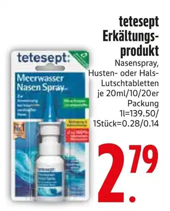 Edeka Tetesept erkältungsprodukt Angebot