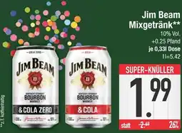 Edeka Jim beam & cola zero oder & cola Angebot