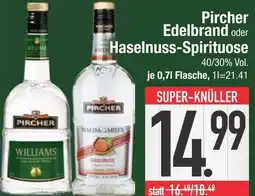 Edeka Pircher edelbrand oder haselnuss-spirituose Angebot