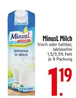 Edeka Minusl milch Angebot