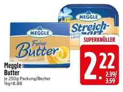 Edeka Meggle feine butter oder streichzart Angebot