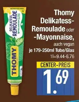 Edeka Thomy delikatess-remoulade oder -mayonnaise, auch vegan Angebot