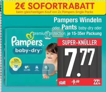 Edeka Pampers windeln oder pants baby-dry oder premium protection Angebot