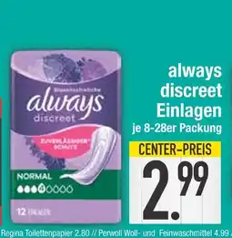 Edeka Always discreet einlagen Angebot