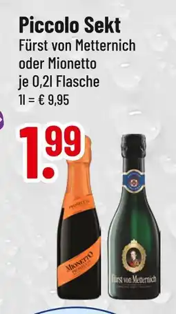 trinkgut Fürst von metternich oder mionetto Angebot