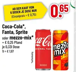 trinkgut Coca-cola fanta, sprite oder mezzo-mix Angebot