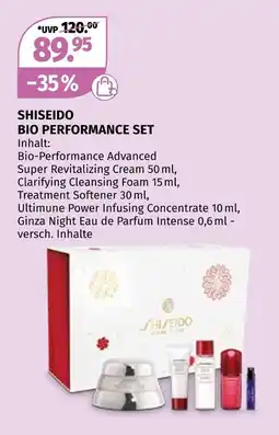 Müller Shiseido bio performance set Angebot