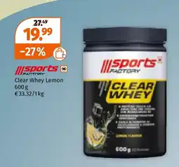 Müller Sports factory clear whey lemon Angebot