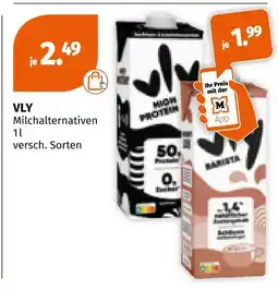 Müller Vly milchalternativen Angebot