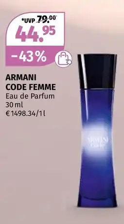 Müller Armani code femme Angebot