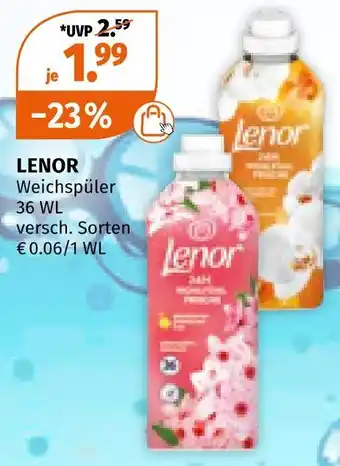 Müller Lenor weichspüler Angebot