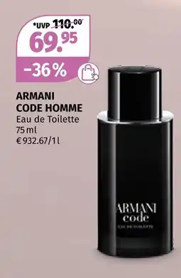 Müller Armani code homme Angebot