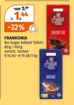 Müller Frankonia no sugar added tafeln Angebot