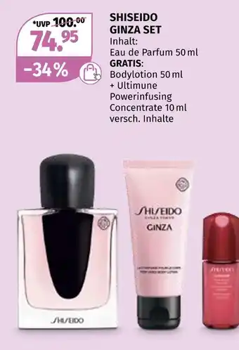 Müller Shiseido ginza set Angebot