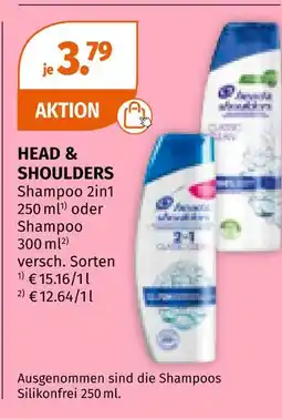 Müller Head & shoulders shampoo Angebot