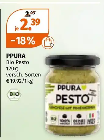 Müller Ppura bio pesto Angebot