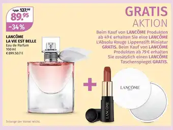 Müller Lancôme la vie est belle Angebot