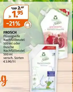 Müller Frosch flüssigseife nachfüllbeutel Angebot