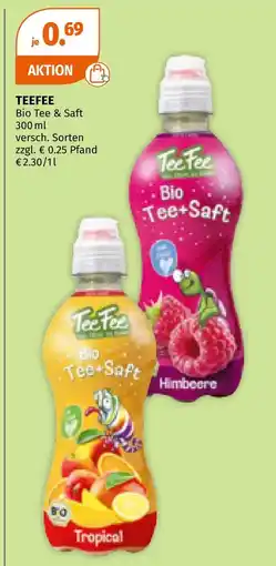 Müller Teefee bio tee & saft Angebot