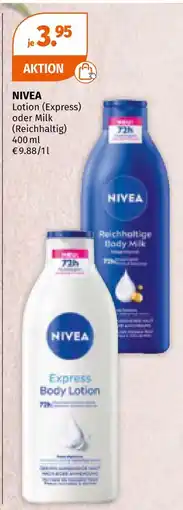 Müller Nivea lotion Angebot