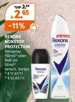 Müller Rexona nonstop protection Angebot