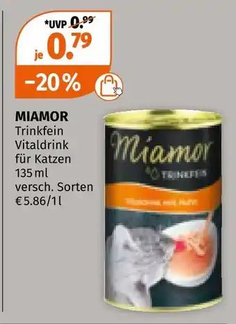 Müller Miamor trinkfein vitaldrink Angebot