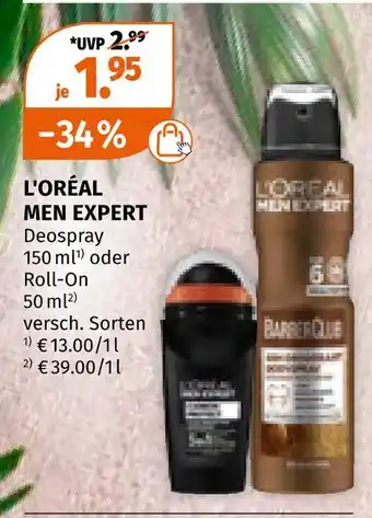 Müller L'oréal men expert Angebot